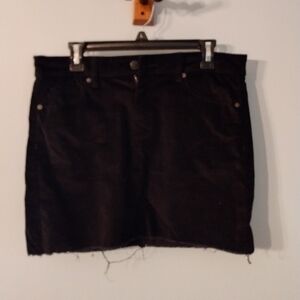 Black Velvet Blank NYC Mini Skirt (With Pockets)